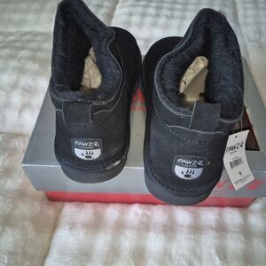Pawz Kids Black Cozy Winter Boots